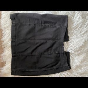 Free People Black Denim Skirt